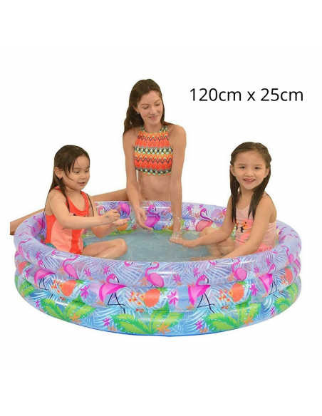 PISCINA REDONDA FLAMINGO 120X25CM