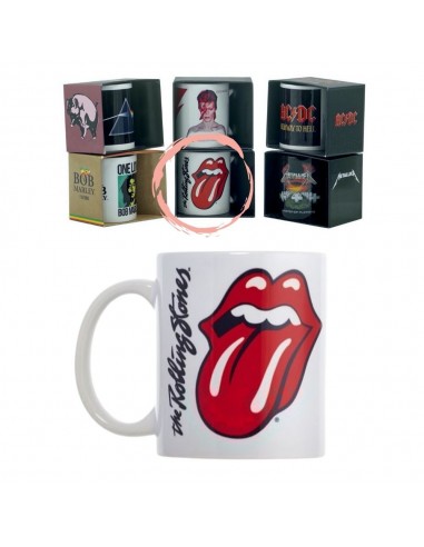 TAZAS DE PINK FLOID, BOB MARLEY, BOWIE, ACDC, METÁLICA, RS.