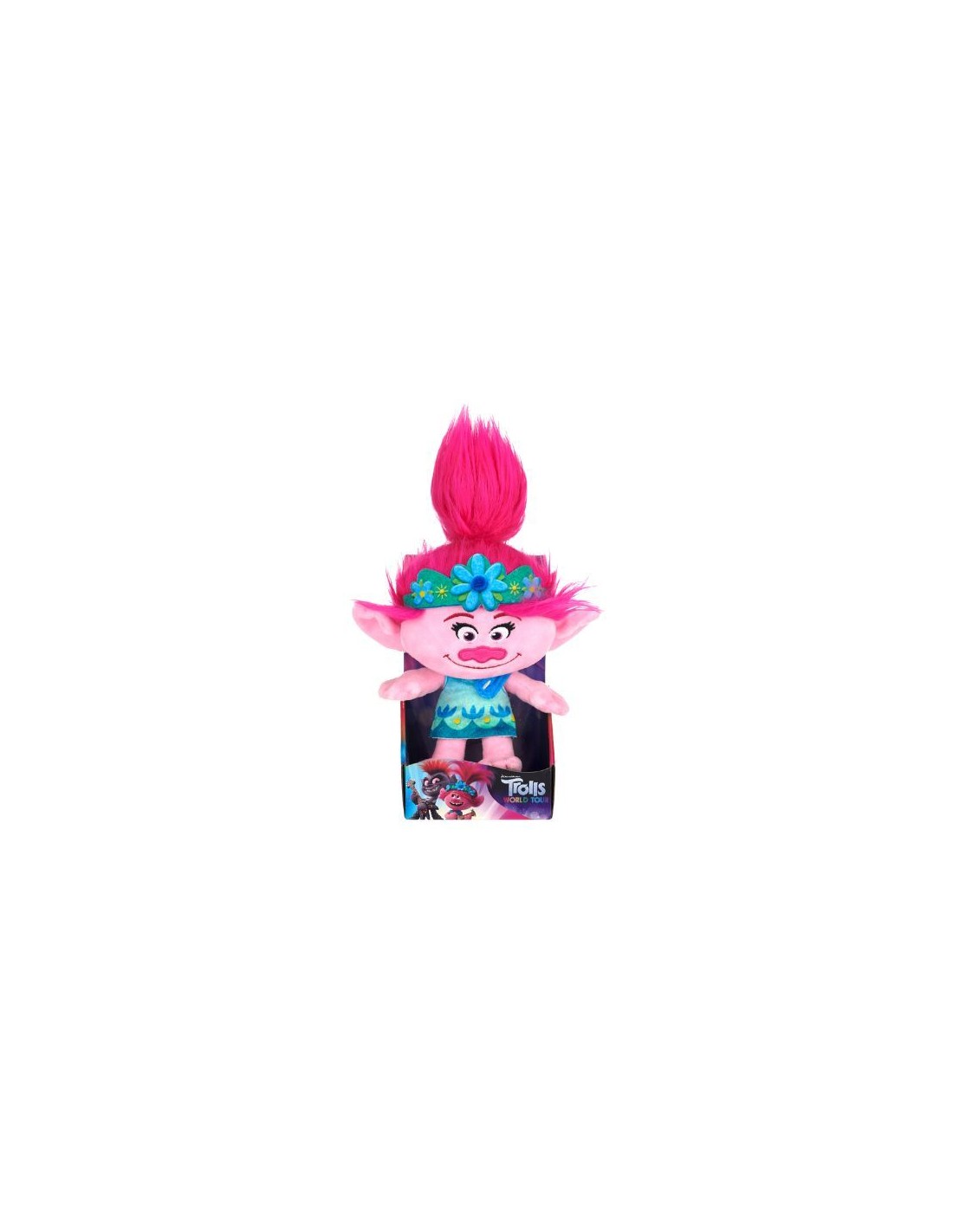 Trolls - Poppy Pop Star - Peluche 25 cm Trolls 2, Trolls