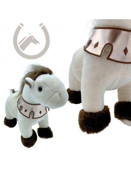 CAVALL BLANC AMB COLLAR 30CM
