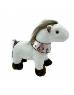 CAVALL BLANC AMB COLLAR 30CM 2