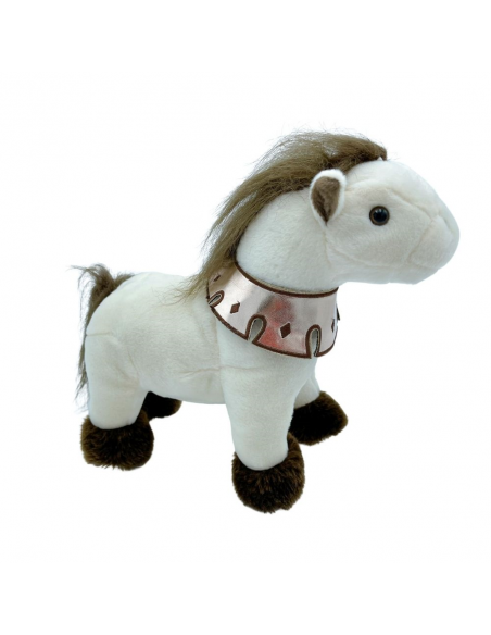 CAVALL BLANC AMB COLLAR 30CM
