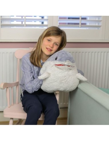 PELUCHE CALIENTA MANOS TIBURON 35X35CM
