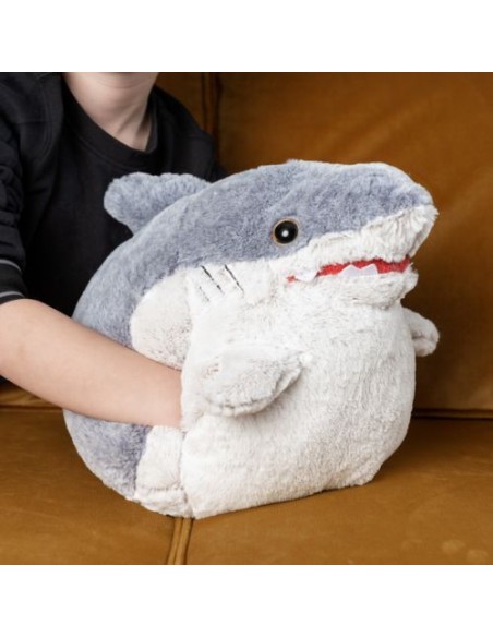PELUCHE CALIENTA MANOS TIBURON 35X35CM