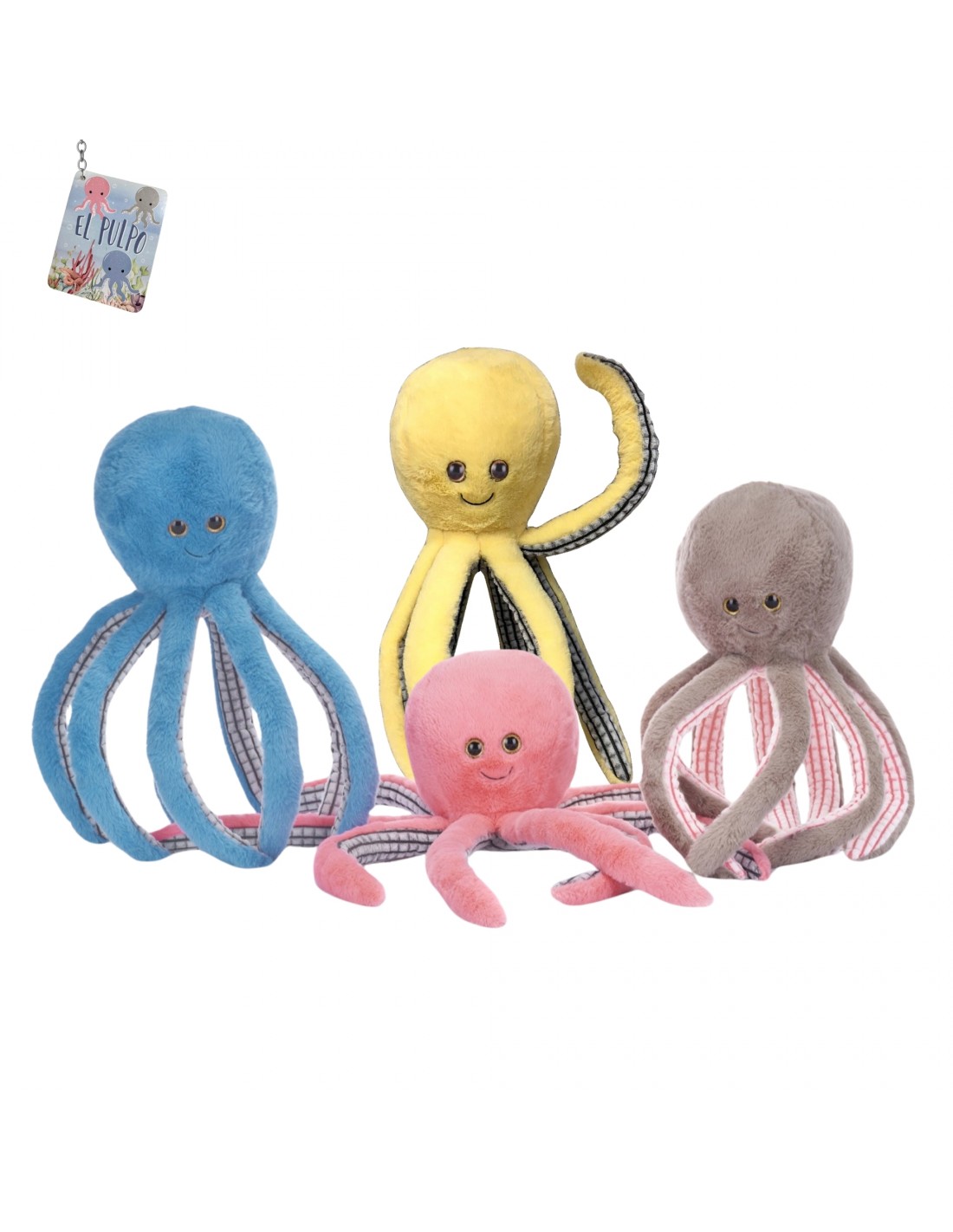 EL PULPO AMOR DE PELUCHE 4 COLORES 50CM