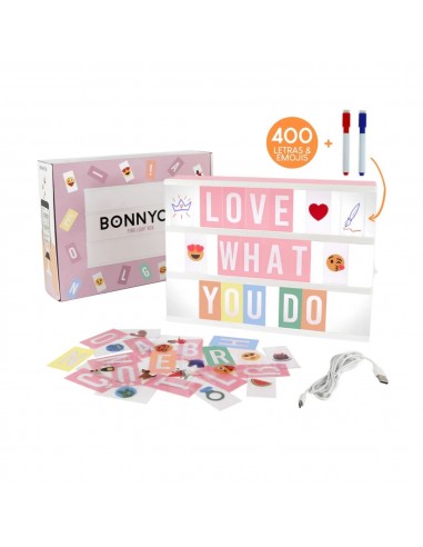 PIZARRA LUMINOSA BONNYCO PINK LIGHT BOX