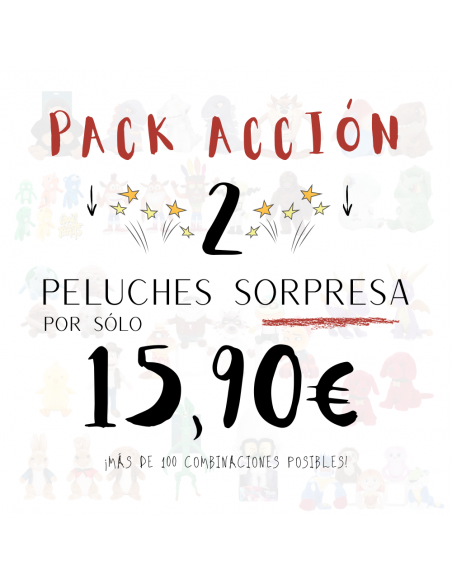 PACK ACCIÓ 2 PELUIXOS SORPRESA