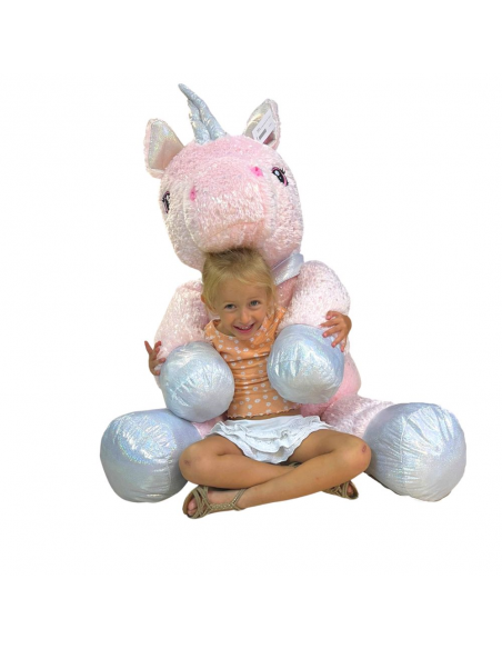UNICORNI ROSA BRILLANT 130CM