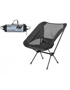 SILLA CAMPING PORTATIL NEGRA