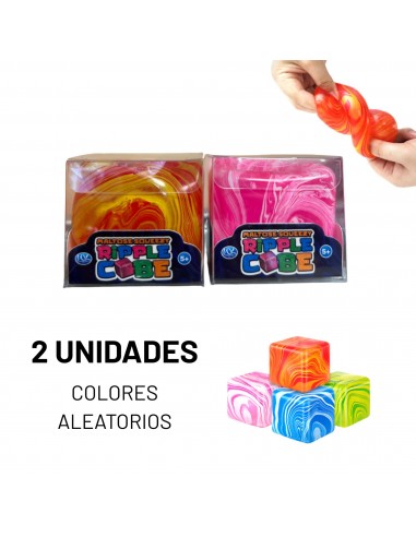 CUBOS GELATINA COLORES 4 MODELOS 5.5CM