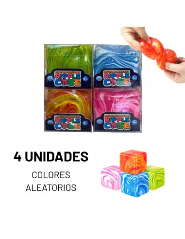 CUBOS GELATINA COLORES 4 MODELOS 5.5CM