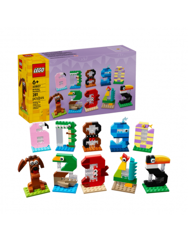 40807 LEGO NUMEROS DE CUMPLEAÑOS